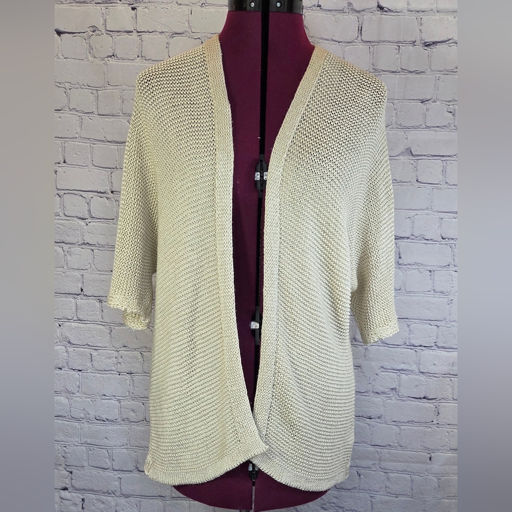 Chic Open-Front Cardigan in Cream